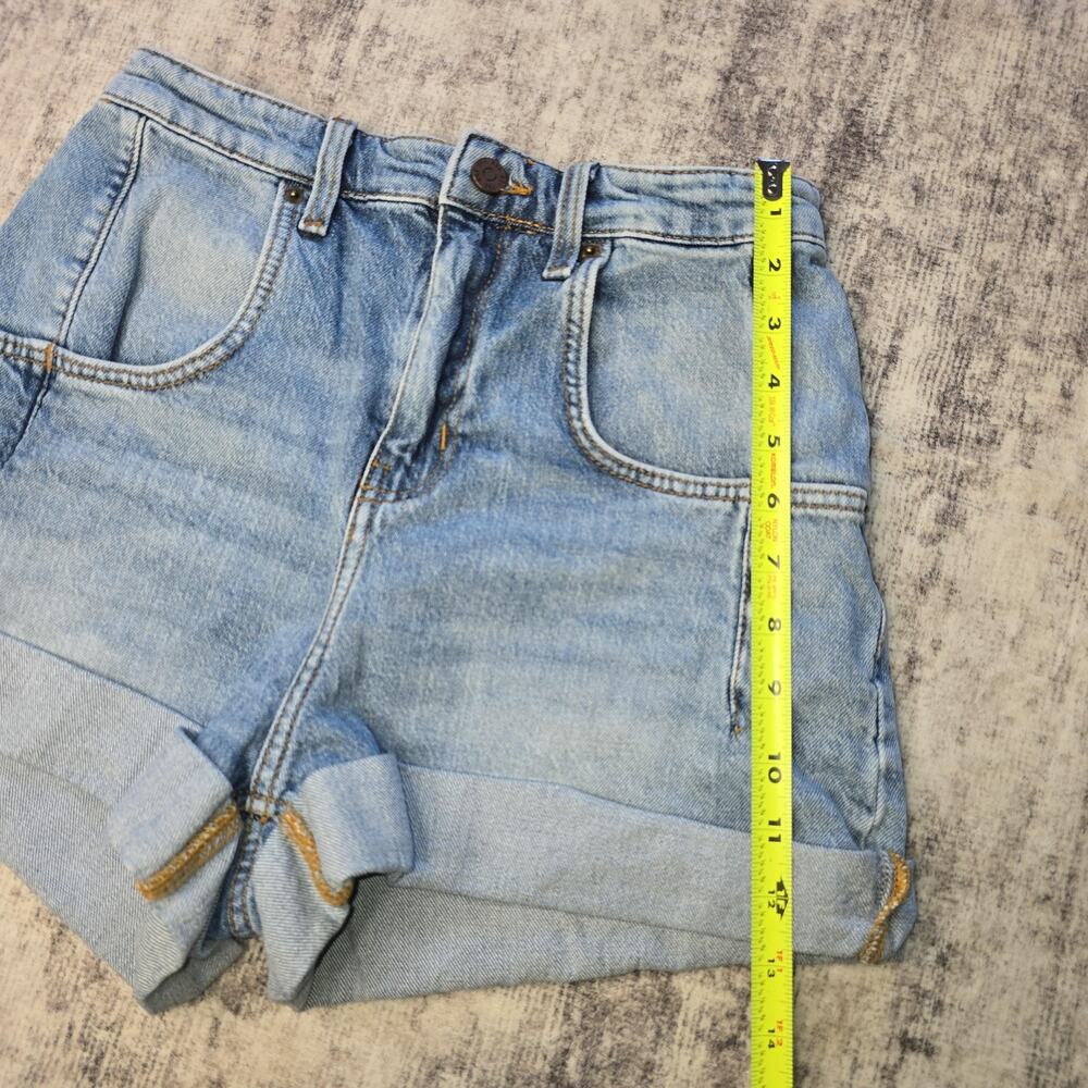 BDG High Rise Stretch Roll Hem Shorts Womens 26 Denim Cuffed Urban Outfitters - Picture 5 of 9